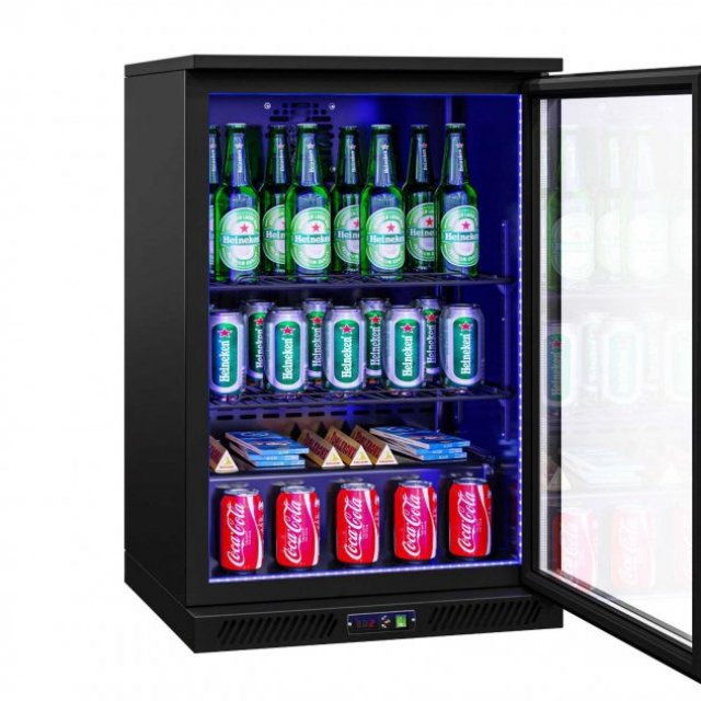 Bar-Kühlschrank klein mit RGB LED-Beleuchtung