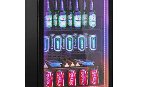 Bar-Kühlschrank klein mit RGB LED-Beleuchtung
